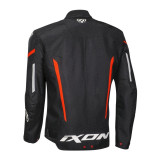 Geaca (jacheta) motociclete barbati Racing/Roadster Ixon mid-season model Striker MS culoare: negru/alb/rosu