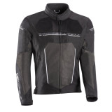 Geaca (jacheta) motociclete barbati Racing/Roadster Ixon All season model T-Rex MS culoare: negru/alb/gri