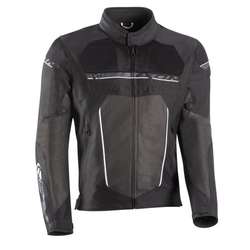 Geaca (jacheta) motociclete barbati Racing/Roadster Ixon All season model T-Rex MS culoare: negru/alb/gri
