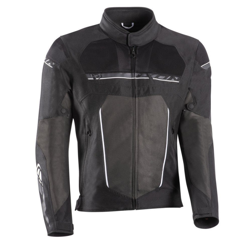 Geaca (jacheta) motociclete barbati Racing/Roadster Ixon All season model T-Rex MS culoare: negru/alb/gri