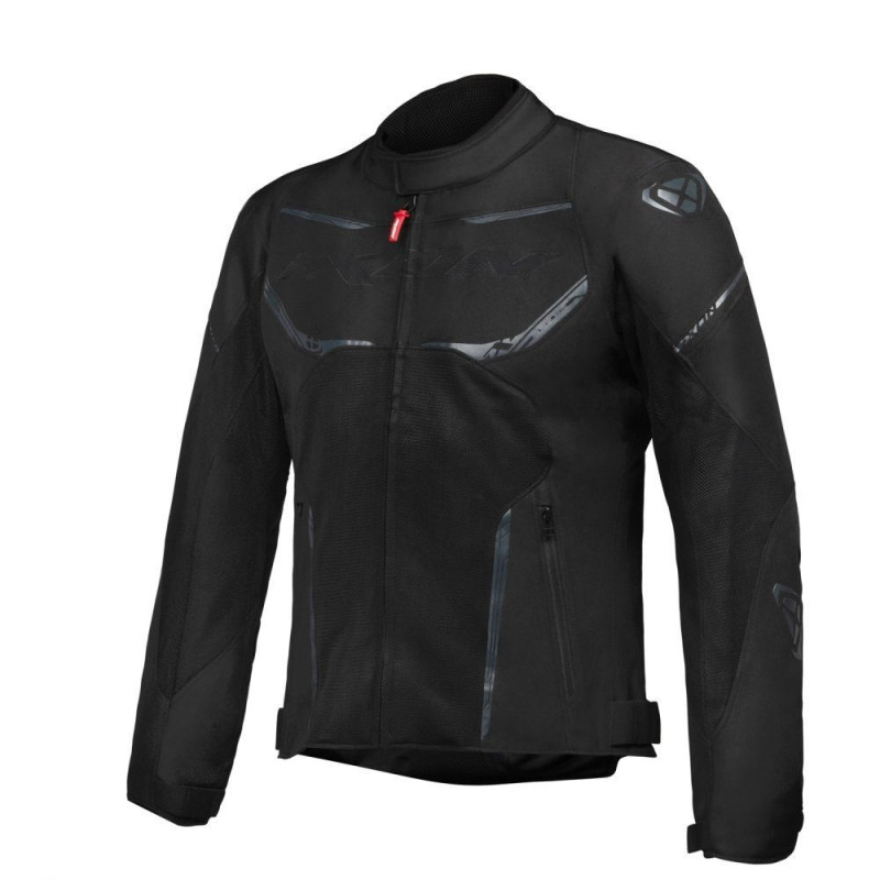Geaca (jacheta) motociclete barbati Racing/Roadster Ixon vara model Striker AIR WP MS culoare: negru