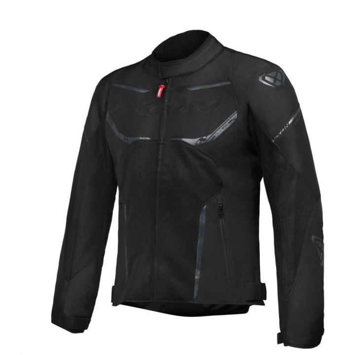 Geaca (jacheta) motociclete barbati Racing/Roadster Ixon vara model Striker AIR WP MS culoare: negru