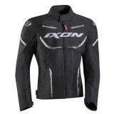 Geaca (jacheta) motociclete barbati Racing/Roadster Ixon vara model Striker AIR WP MS culoare: negru/alb