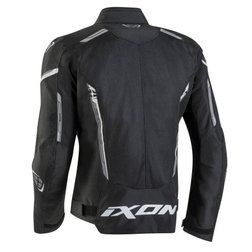 Geaca (jacheta) motociclete barbati Racing/Roadster Ixon vara model Striker AIR WP MS culoare: negru/alb 2