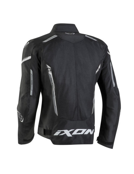 Geaca (jacheta) motociclete barbati Racing/Roadster Ixon vara model Striker AIR WP MS culoare: negru/alb