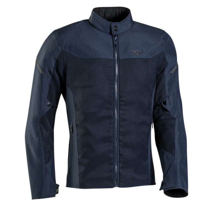 Geaca (jacheta) motociclete barbati Racing/Roadster Ixon vara model Fresh MS culoare: navy (albastru)