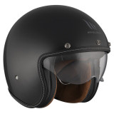 Casca open face motociclete MT Le Mans 2 S SV negru lucios (ochelari soare integrati) - omologare noua ECE 22.06