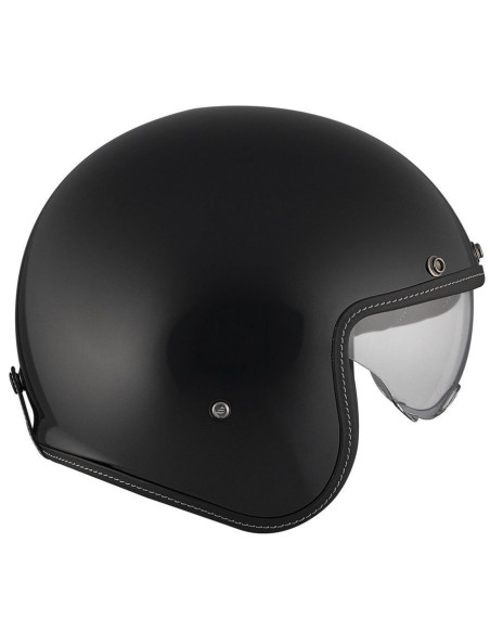 Casca open face motociclete MT Le Mans 2 S SV negru lucios (ochelari soare integrati) - omologare noua ECE 22.06
