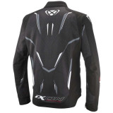Geaca (jacheta) motociclete barbati Racing/Roadster Ixon vara model Demoniak MS culoare: negru/alb