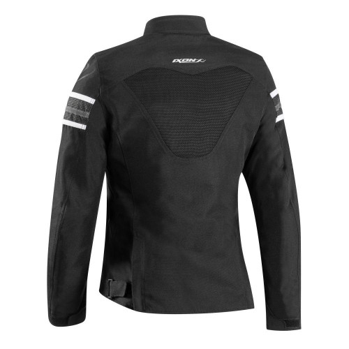 Geaca (jacheta) motociclete femei Racing/Roadster Ixon All season model Ilana Evo LS culoare: negru/alb 2