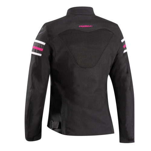 Geaca (jacheta) motociclete femei Racing/Roadster Ixon All season model Ilana Evo LS culoare: negru/fuchsia (roz) 2