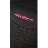 Geaca (jacheta) motociclete femei Racing/Roadster Ixon All season model Ilana Evo LS culoare: negru/fuchsia (roz)