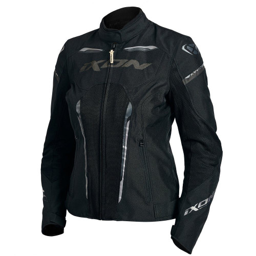 Geaca (jacheta) motociclete femei Racing/Roadster Ixon vara model Striker AIR WPL LS culoare: negru