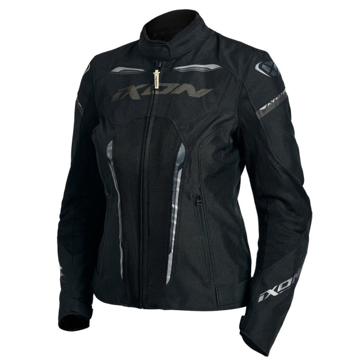 Geaca (jacheta) motociclete femei Racing/Roadster Ixon vara model Striker AIR WPL LS culoare: negru