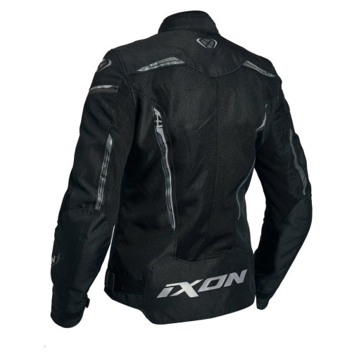 Geaca (jacheta) motociclete femei Racing/Roadster Ixon vara model Striker AIR WPL LS culoare: negru 2