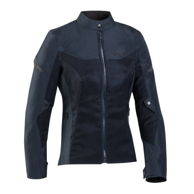 Geaca (jacheta) motociclete femei Racing/Roadster Ixon vara model Fresh LS culoare: navy (albastru)
