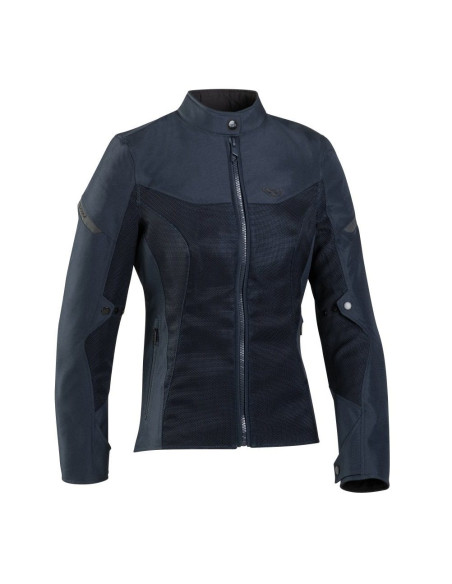 Geaca (jacheta) motociclete femei Racing/Roadster Ixon vara model Fresh LS culoare: navy (albastru)
