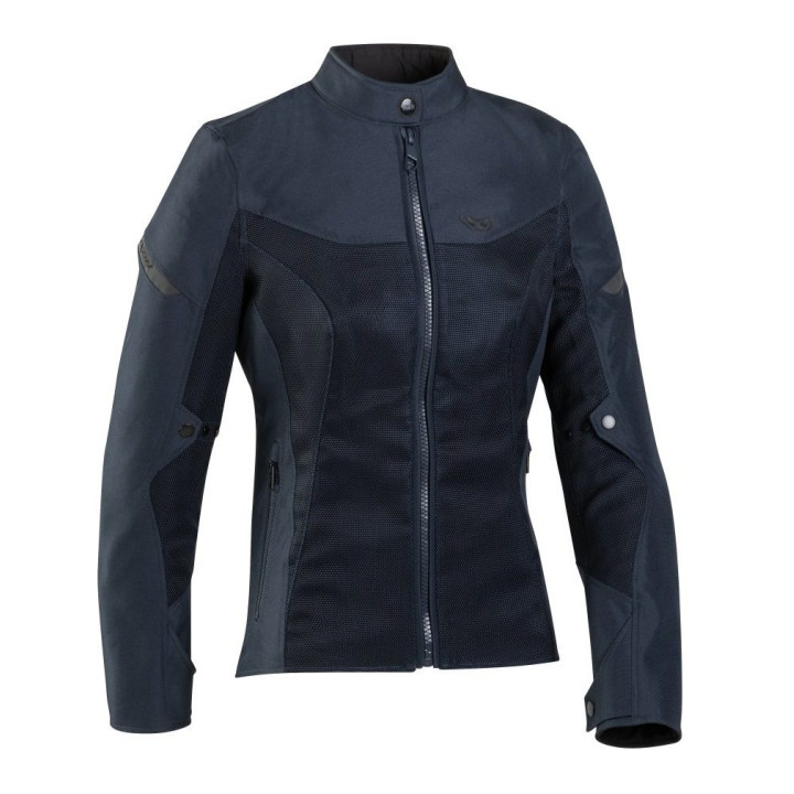 Geaca (jacheta) motociclete femei Racing/Roadster Ixon vara model Fresh LS culoare: navy (albastru)