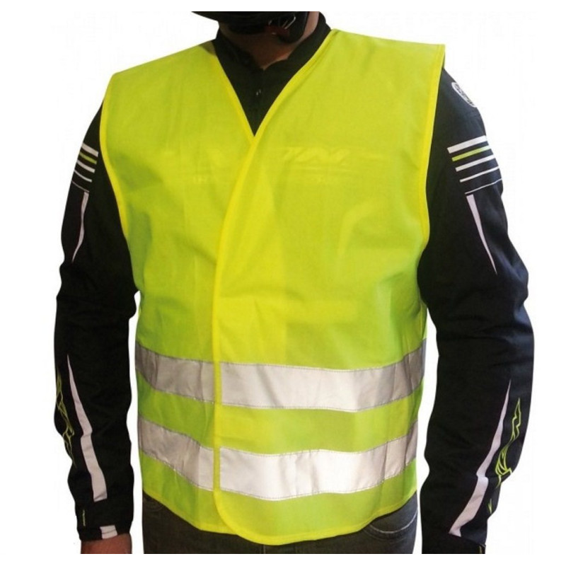 Vesta reflectorizanta universala Ixon model Gilet Safer Mix culoare: galben fluor (marime universala)