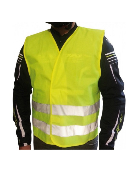 Vesta reflectorizanta universala Ixon model Gilet Safer Mix culoare: galben fluor (marime universala)