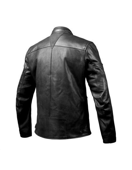 Geaca (jacheta) motociclete barbati piele Urban/Heritage Ixon vara model Cranky Air MS culoare: negru