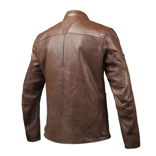 Geaca (jacheta) motociclete barbati piele Urban/Heritage Ixon vara model Cranky Air MS culoare: maro 2