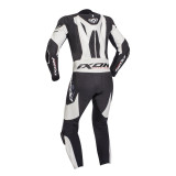 Costum (combinezon) motociclete barbati piele Ixon vara model Jackal MS culoare: negru/alb