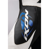 Costum (combinezon) motociclete barbati piele Ixon vara model Jackal MS culoare: negru/alb