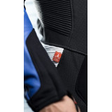 Costum (combinezon) motociclete barbati piele Ixon vara model Jackal MS culoare: negru/alb