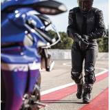 Costum (combinezon) motociclete barbati piele Ixon vara model Vendetta Evo MS culoare: negru