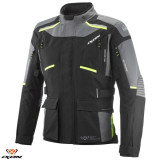 Geaca (jacheta) motociclete barbati Touring/Adventure Ixon All season model Midgard MS culoare: negru/gri/galben