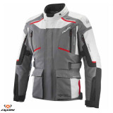 Geaca (jacheta) motociclete barbati Touring/Adventure Ixon All season model Midgard MS culoare: gri/negru/rosu