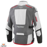 Geaca (jacheta) motociclete barbati Touring/Adventure Ixon All season model Midgard MS culoare: gri/negru/rosu