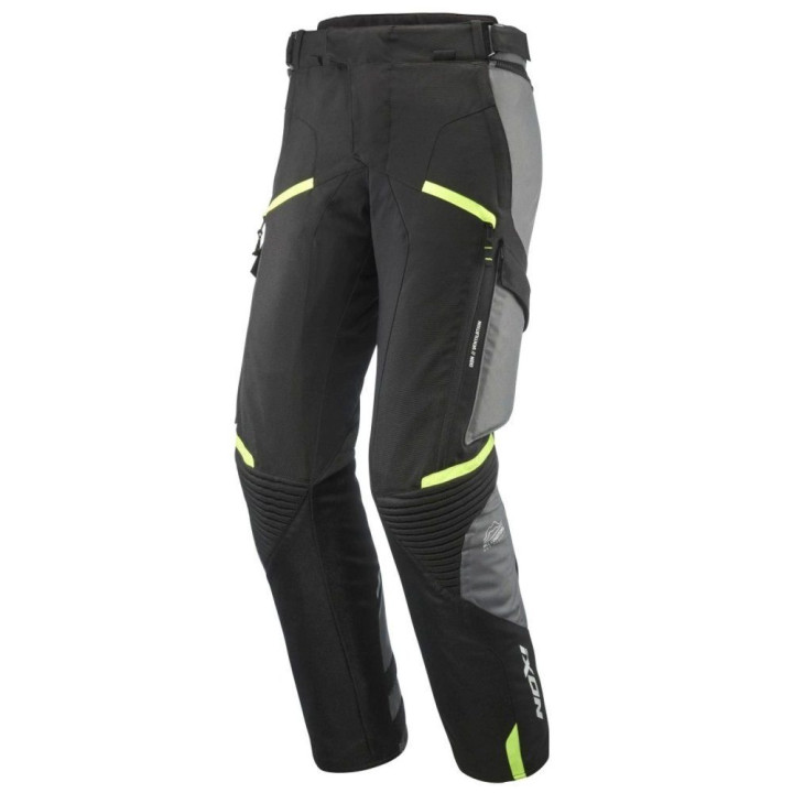 Pantaloni motociclete barbati Touring/Adventure Ixon All season model Midgard MS culoare: negru/gri/galben