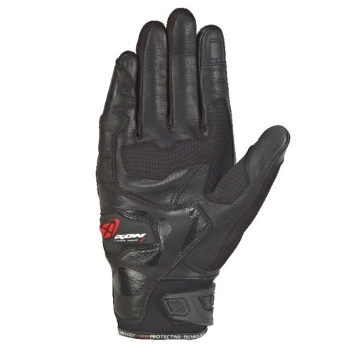 Manusi barbati Roadster vara piele/textil Ixon model RS Rise Air MS culoare: negru - degete tactile 2