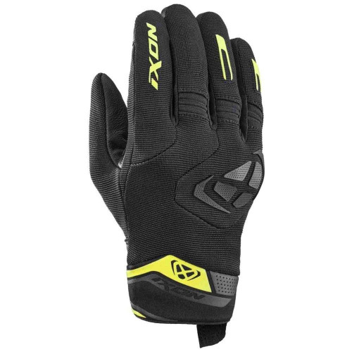 Manusi barbati Roadster vara textil/piele Ixon model MIG 2 MS culoare: negru/galben - degete tactile