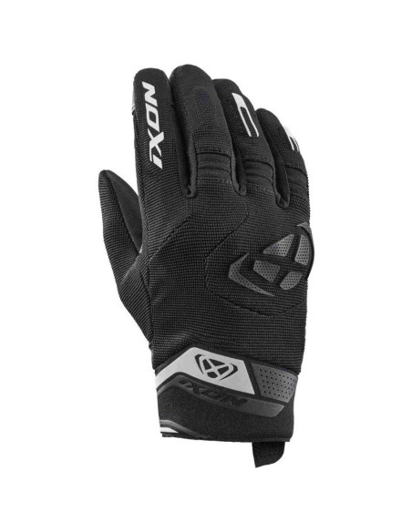 Manusi femei Roadster vara textil/piele Ixon model MIG 2 LS culoare: negru/alb - degete tactile