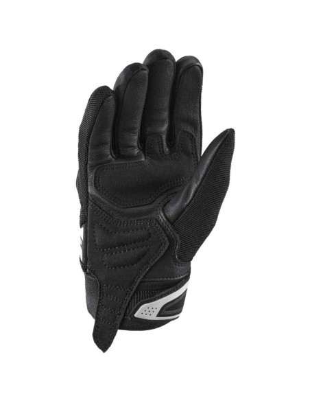 Manusi femei Roadster vara textil/piele Ixon model MIG 2 LS culoare: negru/alb - degete tactile