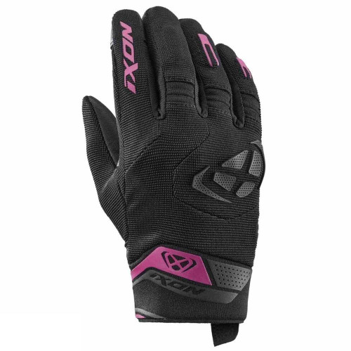 Manusi femei Roadster vara textil/piele Ixon model MIG 2 LS culoare: negru/fuchsia (roz) - degete tactile