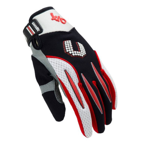 Manusi motociclete cross-enduro unisex Unik Racing model X-10 culoare: rosu
