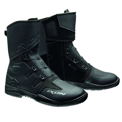 Ghete (cizme) moto Touring/Adventure barbati All Season Ixon model Kassius MS culoare: negru (100% waterproof)
