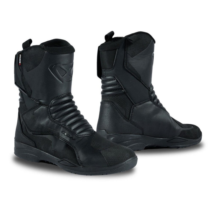 Ghete (cizme) moto Touring/Adventure barbati All Season Ixon model Midgard WP MS culoare: negru (100% waterproof)