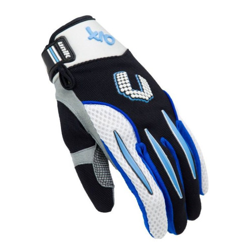 Manusi motociclete cross-enduro unisex Unik Racing model X-10 culoare: albastru