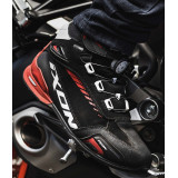 Ghete moto Roadster barbati All Season Ixon model Bull 2 WP MS culoare: negru/alb/rosu (100% waterproof)