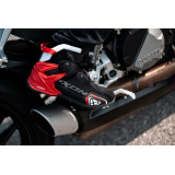 Ghete moto Roadster barbati All Season Ixon model Bull 2 WP MS culoare: negru/alb/rosu (100% waterproof)