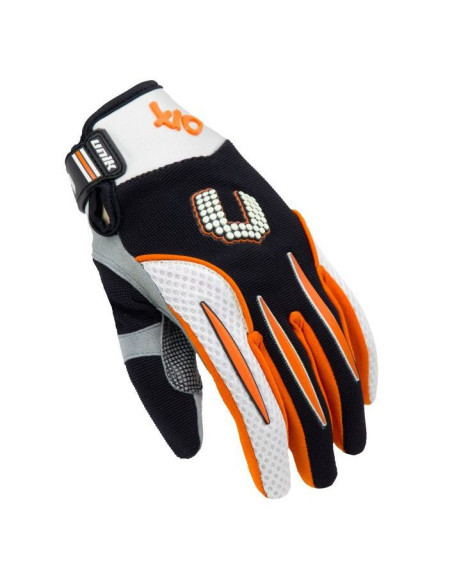 Manusi motociclete cross-enduro unisex Unik Racing model X-10 culoare: portocaliu