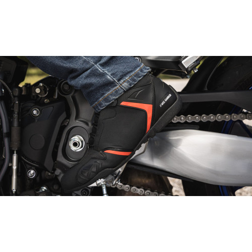 Ghete moto Roadster barbati All Season Ixon model Gambler WP MS culoare: negru/rosu (100% waterproof) 2