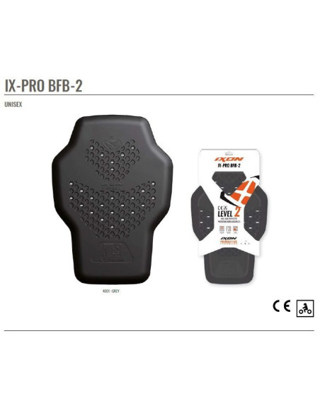 Protectie spate omologata Ixon model IX-Pro BFB-2 (Level 2) – culoare: gri (Unisex)