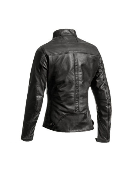 Geaca (jacheta) motociclete femei piele Urban/Heritage Ixon vara model Crank Air LS culoare: negru