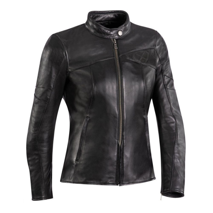 Geaca (jacheta) motociclete femei piele Urban/Heritage Ixon All season model Cranky LS culoare: negru